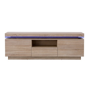 Mueble de sala de estar con soporte de TV, mesa moderna minimalista, armario de TV nulo con luz led - Product Image 1