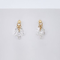 Boucles d'oreilles pendantes en or jaune 18 carats avec diamants de laboratoire, motif étoile filante, à pampilles, manchette d'oreille, créoles pendantes, clips et huggies pour homme