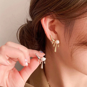 Exquisite S925 <b>Silver</b> DIY Pearl Accessory Trendy 4-6mm Round Bead 21590 for Ear Nail <b>Earrings</b> Empty Holder for Fashion <b>Studs</b> - Product Image 1