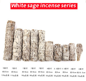 Plume de nettoyage spirituel palo santo ormeau coquille trépied support californie sauge blanche paquet tache encens bâton kit - Product Image 6