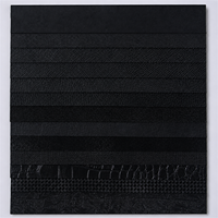 Cuir multi-textures noir de 0,5 mm avec support non tissé pour sacs, portefeuilles, albums photo, boîtes et étuis à lunettes