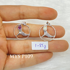 Pendentif en pierres précieuses fait à la main Bijoux en argent sterling 925 Bijoux en argent 925 - Product Image 1