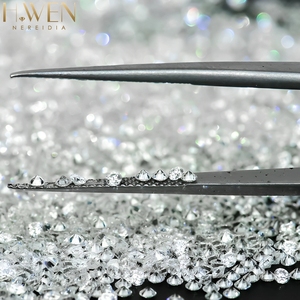 H.WEN工場直販 1mm-7.5mm ホワイト ラウンドブリリアントカット モアサナイト ダイヤモンド/宝石、小粒サイズのバルク販売 - Product Image 4