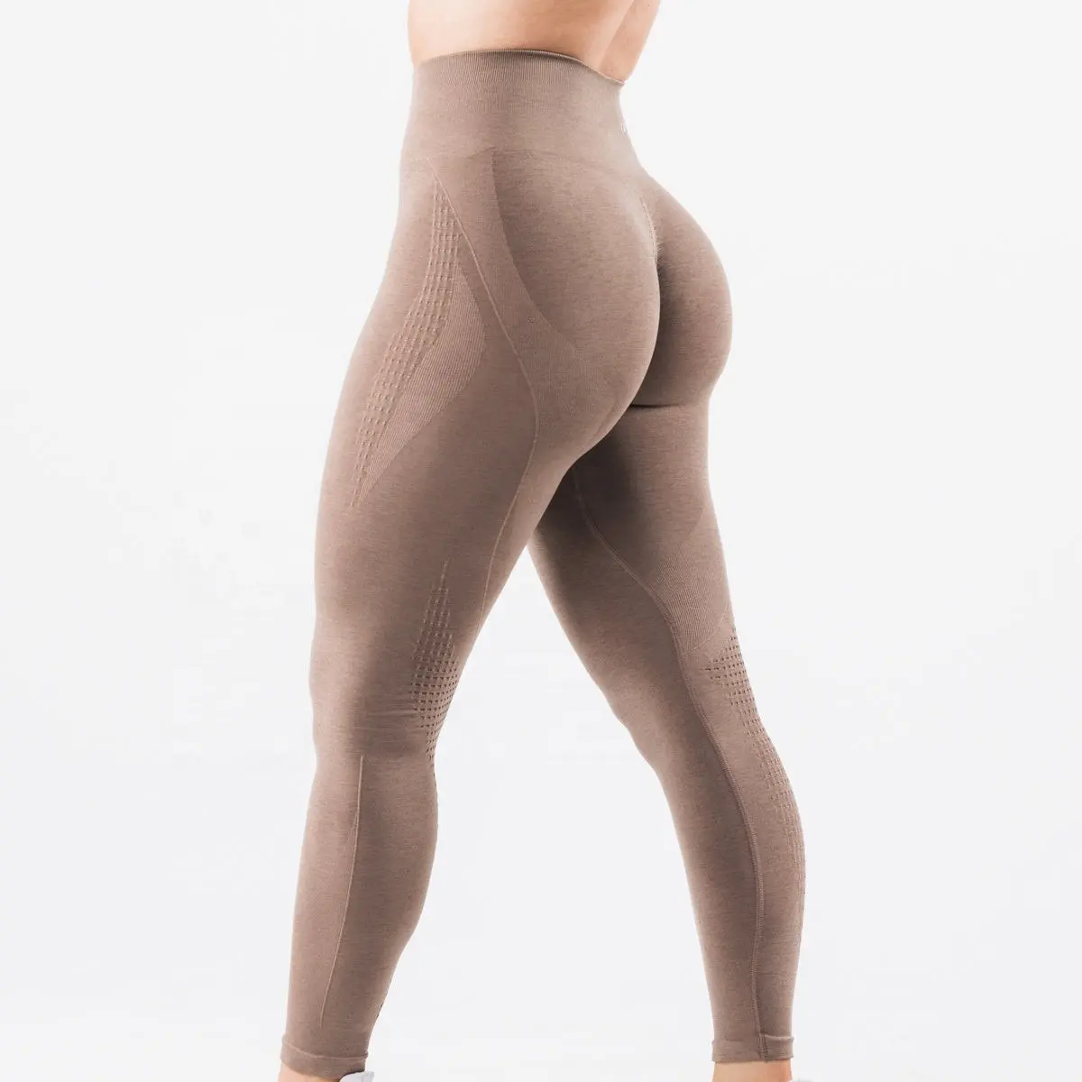Women's High Waisted Leggings Seamless Workout Gym Yoga Pants Vital Tummy Control Activewear Black Tights