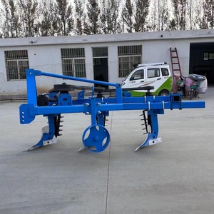 Farm <b>Cultivator</b> 3 Row Blue Multifunctional For Tractor Use - Product Image 2