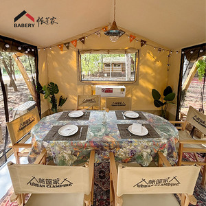 Sang trọng ngoài trời cắm trại Lều gỗ không thấm nước nhà và khách sạn lấy cảm hứng cho thoải mái cắm trại kinh nghiệm - Product Image 2