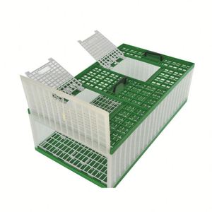 Cage à pigeons pliable en plastique en forme de porte, respirante, avec fermeture à poussoir, portable pour la course et le transport - Product Image 2