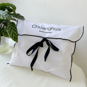 Bolsa de Muselina Delgada con Logotipo Personalizado, Bolsa para Guardar Joyas y Regalos con Cinta de Atar, Tamaño Personalizado - Product Image 2