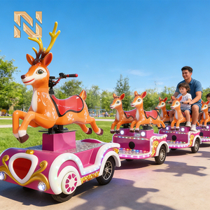 <span class=keywords><strong>Train</strong></span> <span class=keywords><strong>électrique</strong></span> touristique sans rails 9 places 60V, modèle Deer, du premier fabricant, pour centres commerciaux, certifié CE - Product Image 5