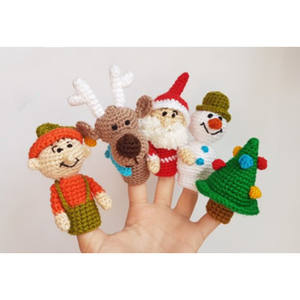 Llaveros <span class=keywords><strong>de</strong></span> Ganchillo Amigurumi Navideños Unisex con Diseño <span class=keywords><strong>de</strong></span> Muñecos <span class=keywords><strong>de</strong></span> Dedo, <span class=keywords><strong>Muñeco</strong></span> <span class=keywords><strong>de</strong></span> <span class=keywords><strong>Nieve</strong></span>, Papá Noel, Reno, Relleno <span class=keywords><strong>de</strong></span> Algodón PP, Alivio del Estrés - Product Image 1