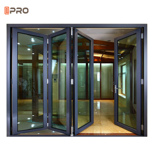 Apro trong suốt ngoài trời accordion thời tiết Bifold cửa Patio nhôm kính gấp Cửa Cách âm hiện đại bi gấp cửa - Product Image 5