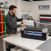 Automatische Digitale Schneidemaschine A3+ Vinyl-Cutter Plotter mit Kameraregistrierung und Automatischer Zuführung für Aufkleberproduktion und Schilderherstellung
