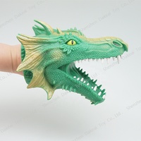 Dragon extensible marionnette à main Animal marionnette à main en caoutchouc souple Dragon jeu de rôle marionnettes à main jouet cadeaux pour enfants et adultes