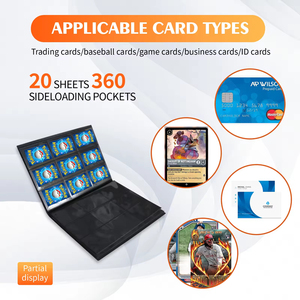Colorful PP Trading Card <b>Binder</b> Organizer 9 Pocket 360 Slots Album for Sports Poke Mon Yu-gioh Business ID Cards Custom - Product Image 3