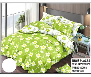 Ensemble de literie Jimmy <span class=keywords><strong>Drap</strong></span> De Lit 6 pièces en coton, 2 draps et 4 taies d'oreiller, taille King - Product Image 3