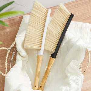 Bed Sweeper Soft Bristle <b>Brush</b> Bamboo Handle For Bed Sofa <b>Cleaning</b> - Product Image 1