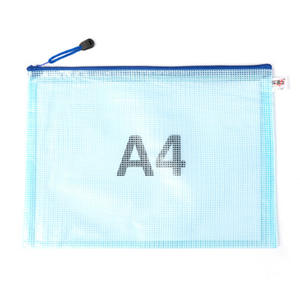 PVC Business Office Advertising Document Bag Printing logo Zipper Holding Portable Folder - Product Image 1