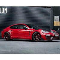 Pour Porsche Panamera 971 Kit carrosserie en Fiber de carbone Panamera 971 pare-chocs avant et arrière Style MSY amélioré capot ailes larges