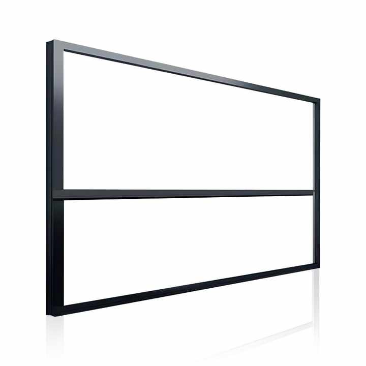 Modern Big Picture Black Aluminium Frame Tempered Glass windows Custom Large Panoramic Aluminum Sliding Window