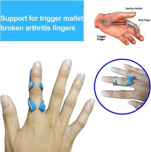 Gepolsterde aluminium opvouwbare kikkervingerspalk voor flexibele ondersteuning bij herstel van blessures en immobilisatie van de vingergewrichten - Product Image 5