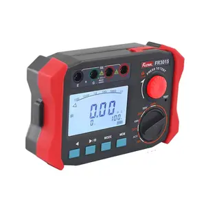 FR3015 pengukur resistensi insulasi, pengukur voltase 250V 500V 1000V 0.06 Mohm-50.00Gohm tahanan insulasi Ohmmeter