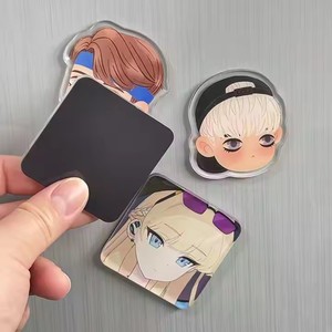 Tùy chỉnh phim hoạt hình phim hoạt hình nam châm Cá Nhân Dễ Thương rõ ràng Pin Acrylic tủ lạnh nam châm tùy chỉnh cho chương trình khuyến mãi - Product Image 1