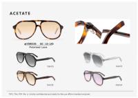 Lunettes de soleil de luxe vintage surdimensionnées style pilote, monture écaille de tortue, double pont, en acétate, verres dégradés