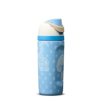 Bouteille d'eau sport grande capacité avec poignée et couvercle à paille, gourde isotherme à double paroi pour la gym, la course et les activités de plein air