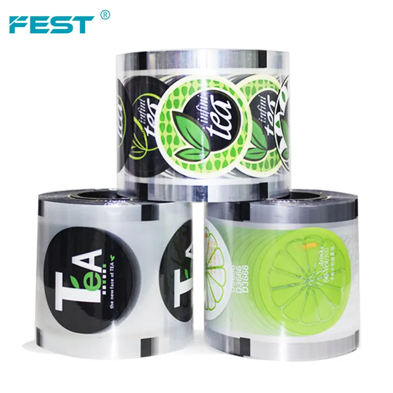 FEST Trinkbecher Versiegelung Kunststoff folie 2000 Tassen pro Rolle Bubble Tea Cups Versiegelung folie für Tassen Packung Kunststoff-Versiegelung folie