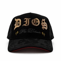 Casquettes de baseball G5 Quality Barbas Hats à visière incurvée, broderie 3D originale, strass et logo métallique doré, vente en gros