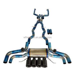 Tubo de Escape de Titanio A-HPF con Acabado Espejo para M5 F90 G90 <span class=keywords><strong>M8</strong></span> <span class=keywords><strong>M850i</strong></span> 4.4T 2018-2023, Sistema de Escape Catback Valvetronic OEM - Product Image 4