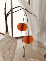 Décoration murale Spazepaper pour la maison, mini citrouille, cadeau d'Halloween, décorations murales en papier naturel