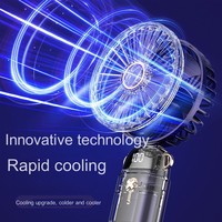 Ventilateur portable pliable AntarcChill 3 en 1, ventilateur de poche USB rechargeable, mignon et compact