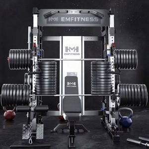 Station d'entraînement multifonctionnelle de gros pour salle de sport : Machine Smith, Power Rack, Crossover à câbles – Équipement de fitness en acier noir durable avec ABS - Product Image 6