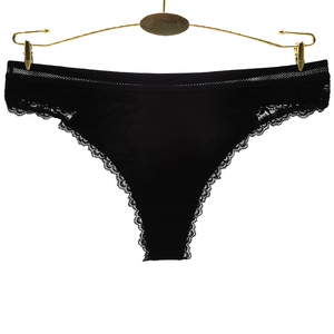 Slip <span class=keywords><strong>perizoma</strong></span> da donna in <span class=keywords><strong>cotone</strong></span> <span class=keywords><strong>bianco</strong></span> sexy con pizzo, tinta unita, a vita bassa, <span class=keywords><strong>perizoma</strong></span> in pizzo, intimo sexy da donna - Product Image 6