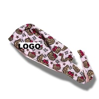 Gorro Quirúrgico Médico con Diseño de Dibujos Animados, Elegante, Absorbente de Sudor, Forro de Satén, para Uso Hospitalario, Gorro de Enfermería con Logotipo Personalizado