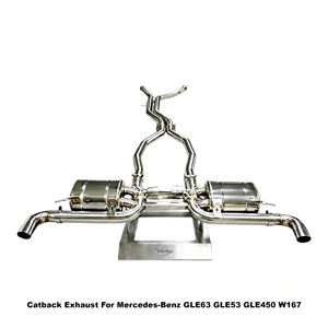 Vortex Multi-Model Stainless Steel Catback For Mercedes-Benz GLE63 GLE53 GLE450 W167 2018-2024 Tuning - Product Image 1