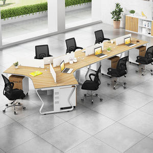 Bureau de travail irrégulier avec chaise, poste de travail ergonomique, bureau d'ordinateur pour usage professionnel - Product Image 4