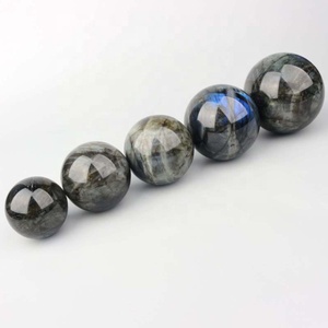 Boule de cristal Labradorite violet de guérison, 40mm, 200mm, sphère ronde naturelle, claire, sphère magique - Product Image 6