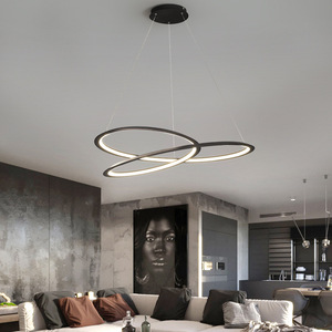 Lámpara de Araña Moderna, Simple y Elegante de Diseño Italiano para Sala de Estar y Comedor, Lámparas Colgantes Minimalistas Nórdicas para Iluminación de Oficina - Product Image 4