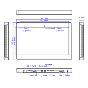Chuyên nghiệp CPU rk3576 khách sạn lập kế hoạch hội nghị 1080P NFC 15.6inch PoE <span class=keywords><strong>Tablet</strong></span> <span class=keywords><strong>PC</strong></span> phòng họp màn hình cảm ứng <span class=keywords><strong>Android</strong></span> 14.0 - Product Image 6