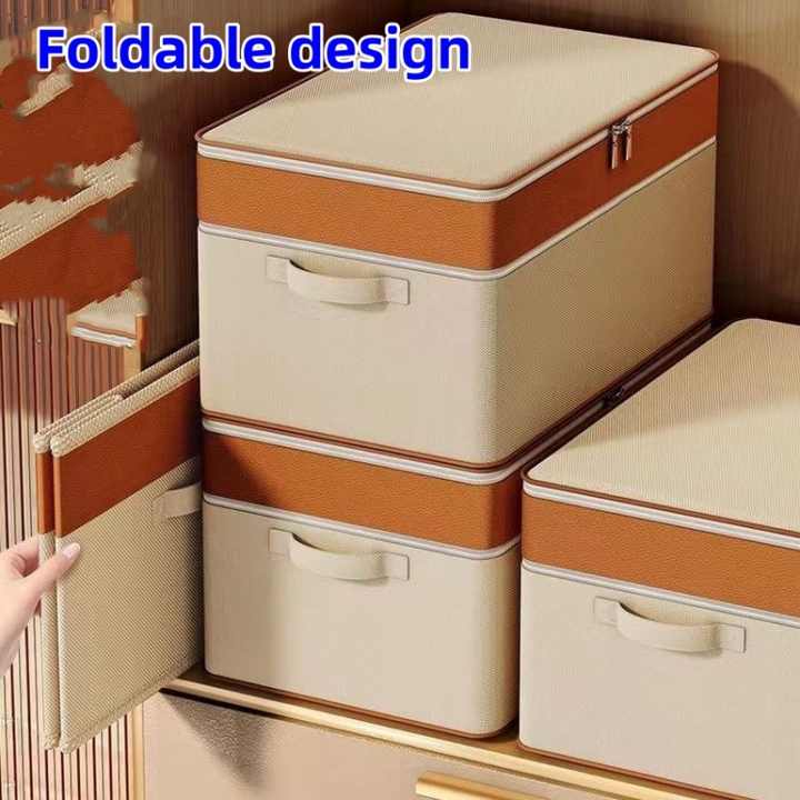 230L Wholesale Foldable Wardrobe Storage Container Multifunction Home Use Adjustable Space Storage Box Clothing