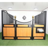 Weisien Design Étables de luxe portables pour chevaux Stalle temporaire 3m 3.5m 4m 4.2m 12ft 14ft Boîte à chevaux en feuille d'écurie pour fermes