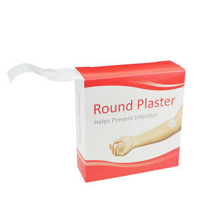 Perban perekat bentuk bulat untuk anak-anak perban Pertolongan Pertama Medis bernapas pita PE bantuan Woundplast luka Patch IV - Product Image 1