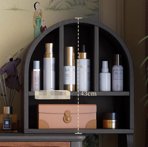 Coiffeuse moderne en bois massif avec tiroirs, surface de <span class=keywords><strong>maquillage</strong></span> extensible, miroir éclairé réglable, design en panneaux MDF pour chambre à coucher - Product Image 5