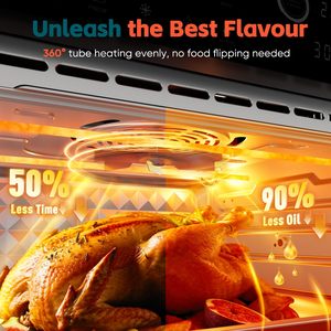 Four à convection OEM 1800W 30L 18-en-1 <span class=keywords><strong>Friteuse</strong></span> à air électrique de comptoir pour pain pizza 4 accessoires de base pour usage domestique - Product Image 6