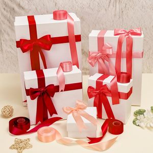 4cm 100yard Decoration Hair <b>Ribbon</b> Mix Colors Double Single Face <b>Red</b> Polyester Satin Gift <b>Ribbons</b> for Wrapping Flowers - Product Image 6