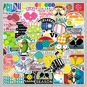 50 autocollants sportifs de pickleball à motif graffiti cool, imperméables pour casque, ordinateur portable, <span class=keywords><strong>tablette</strong></span> - Vente chaude - Product Image 5