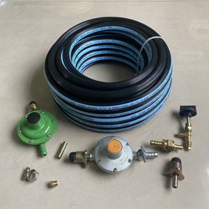 Manguera de gas de PVC de alta calidad en 1 metro con regulador de gas y 2 abrazaderas para cocina casera y uso de barbacoa para el mercado de Bolivia - Product Image 2