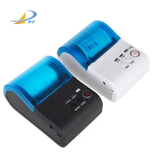 Mini impresora térmica Peripage portátil de 58mm, dispositivo de impresión Tharmal de recibos, compatible con código de texto, Impresión de dientes azul